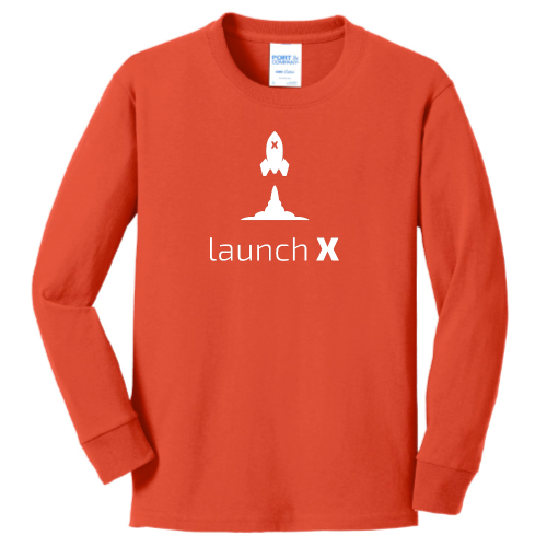 LaunchX - Port & Company Youth Long Sleeve 5.4-oz 100% Cotton T-Shirt